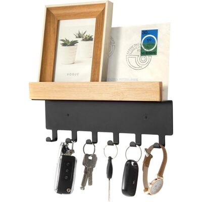OEM Porte-clés Mural En Acier Inoxydable Et Bambou – 6 Crochets, 26 Cm, Noir – Design Moderne Et Robuste Pour Entrée Ou Cuisine - Publicité OEM Porte-clés Mural En Acier Inoxydable Et Bambou – 6 Crochets, 26 Cm, Noir – Design Moderne Et Robuste Pour Entrée Ou Cuisine - Publicité