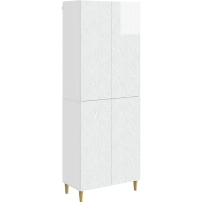 Ensemble De Meubles 2 Pcs Blanc Brillant Bois D'Ingénierie Vidaxl - Publicité Ensemble De Meubles 2 Pcs Blanc Brillant Bois D'Ingénierie Vidaxl - Publicité