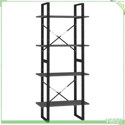 OEM Bibliothèque - V Geby - 7894202797843 - Bois De Pin Massif - 4 Étagères - Gris - Publicité OEM Bibliothèque - V Geby - 7894202797843 - Bois De Pin Massif - 4 Étagères - Gris - Publicité