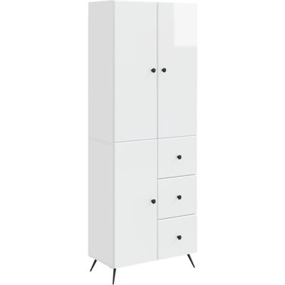 Ensemble De Meubles 2 Pcs Blanc Brillant Bois D'Ingénierie Vidaxl - Publicité Ensemble De Meubles 2 Pcs Blanc Brillant Bois D'Ingénierie Vidaxl - Publicité