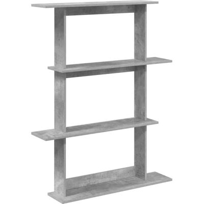 Étagère Murale Gris Béton 100 X 20 X 126 Cm Bois D'Ingénierie Vidaxl - Publicité Étagère Murale Gris Béton 100 X 20 X 126 Cm Bois D'Ingénierie Vidaxl - Publicité