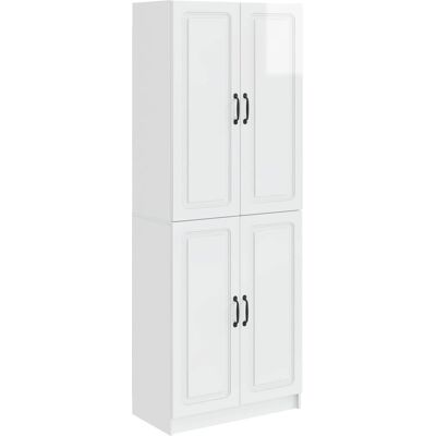 Ensemble De Meubles 2 Pcs Blanc Brillant Bois D'Ingénierie Vidaxl - Publicité Ensemble De Meubles 2 Pcs Blanc Brillant Bois D'Ingénierie Vidaxl - Publicité