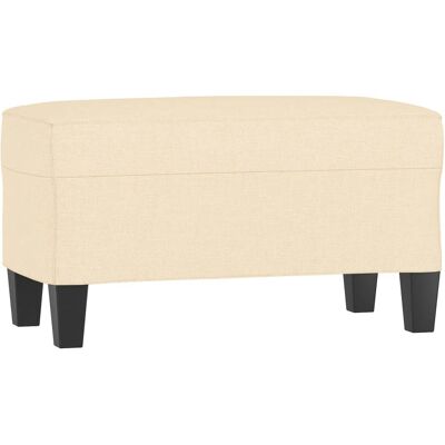 DESIGN IN Banc Crème 70x35x41 Cm Tissu - Publicité DESIGN IN Banc Crème 70x35x41 Cm Tissu - Publicité