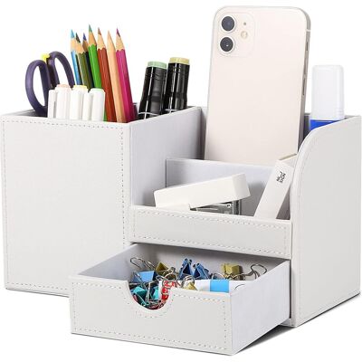 OEM 1 Organiseur De Bureau, Cuir Synthétique, 6 Compartiments, Mdf, Flanelle, Maison Et Bureau - Publicité OEM 1 Organiseur De Bureau, Cuir Synthétique, 6 Compartiments, Mdf, Flanelle, Maison Et Bureau - Publicité