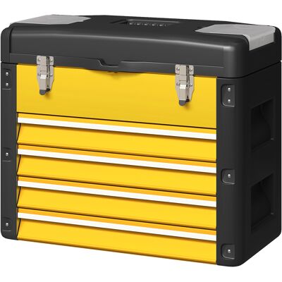 OEM Boîte À Outils Vide, 49,7 X 25,3 X 40,7 Cm, Boîte À Outils À 4 Tiroirs, Mini-boîte, Acier, Jaune - Publicité OEM Boîte À Outils Vide, 49,7 X 25,3 X 40,7 Cm, Boîte À Outils À 4 Tiroirs, Mini-boîte, Acier, Jaune - Publicité