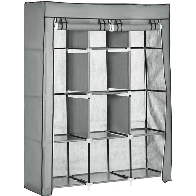 SANS MARQUE Armoire En Tissu Pliable Gris Clair, Penderies 8 Niveaux De Rangement Dressing Chambre - Publicité SANS MARQUE Armoire En Tissu Pliable Gris Clair, Penderies 8 Niveaux De Rangement Dressing Chambre - Publicité