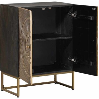 Maison La Vie - Buffet Salon Moderne - Meuble De Rangement - Laiton 53,5 X 30 X 70 Cm Bu4669 - Publicité Maison La Vie - Buffet Salon Moderne - Meuble De Rangement - Laiton 53,5 X 30 X 70 Cm Bu4669 - Publicité