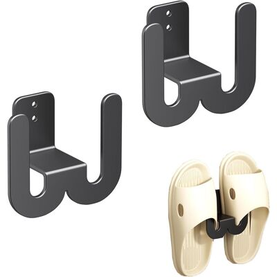 Generic Lot De 2 Supports À Chaussures Muraux En Métal, Sans Perçage, Montage Mural, Support À Chaussures Pour Porte D'Entrée De Salle De Bain (noir) - Publicité Generic Lot De 2 Supports À Chaussures Muraux En Métal, Sans Perçage, Montage Mural, Support À Chaussures Pour Porte D'Entrée De Salle De Bain (noir) - Publicité