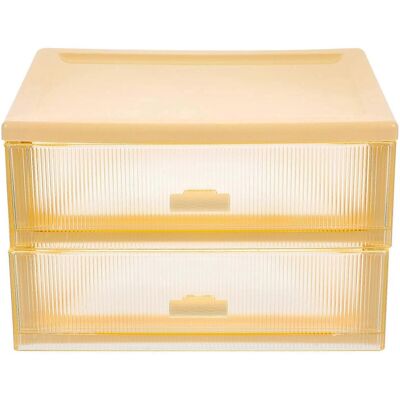 LISATR Boîte De Rangement Pour Cosmétiques À Tiroirs En Plastique, Petite Boîte À Tiroirs, Organisateur De Bureau-16.5x13.2x11cm-yellow - Publicité LISATR Boîte De Rangement Pour Cosmétiques À Tiroirs En Plastique, Petite Boîte À Tiroirs, Organisateur De Bureau-16.5x13.2x11cm-yellow - Publicité