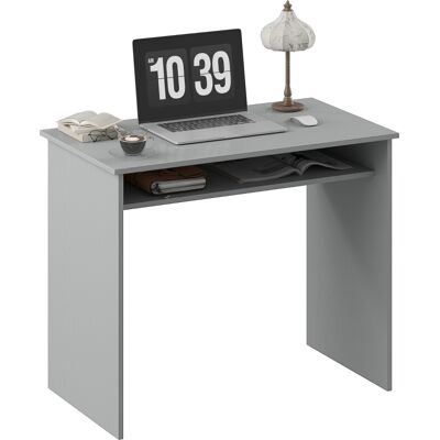 Generic Bureau Informatique Sobre Épuré Compact Avec 1 Étagère, Panneaux De Particules, Dim. 90l X 50p X 74h Cm, Gris - Publicité Generic Bureau Informatique Sobre Épuré Compact Avec 1 Étagère, Panneaux De Particules, Dim. 90l X 50p X 74h Cm, Gris - Publicité