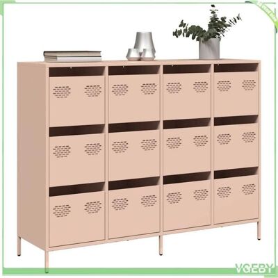 OEM Buffet - 3307174 - Rose - Acier Laminé À Froid - 12 Tiroirs - Publicité OEM Buffet - 3307174 - Rose - Acier Laminé À Froid - 12 Tiroirs - Publicité