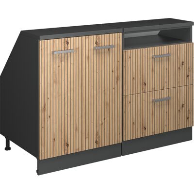 Ensembles De Meuble De Rangement Sous Pente Rion, Chêne Artisan, 120cm Lot De 2 Caissons 60 Cm De Profondeur, Vicco - Publicité Ensembles De Meuble De Rangement Sous Pente Rion, Chêne Artisan, 120cm Lot De 2 Caissons 60 Cm De Profondeur, Vicco - Publicité