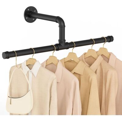 OEM Portant Mural Industriel Noir 51 Cm – Support Multifonctionnel Amovible En Métal Pour Salon Ou Chambre - Publicité OEM Portant Mural Industriel Noir 51 Cm – Support Multifonctionnel Amovible En Métal Pour Salon Ou Chambre - Publicité