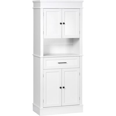 OEM Buffet De Cuisine Armoire De Cuisine Multi-rangements 2 Placards 2 Portes Tiroir Niche Mdf Panneaux Particules E1 Blanc - Publicité OEM Buffet De Cuisine Armoire De Cuisine Multi-rangements 2 Placards 2 Portes Tiroir Niche Mdf Panneaux Particules E1 Blanc - Publicité