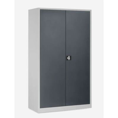 Stier Armoire Universelle 1950 X 1200 X 420 Mm Avec 4 Étagères Gris Clair Gris Anthracite Soudé - Publicité Stier Armoire Universelle 1950 X 1200 X 420 Mm Avec 4 Étagères Gris Clair Gris Anthracite Soudé - Publicité
