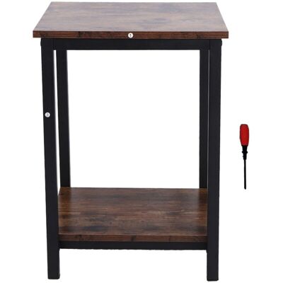 OEM Jeffergarden Meuble De Rangement Simple À -double Niveau, Table D'Appoint Industrielle Pour Salon Ou Chambre-dou - Publicité OEM Jeffergarden Meuble De Rangement Simple À -double Niveau, Table D'Appoint Industrielle Pour Salon Ou Chambre-dou - Publicité