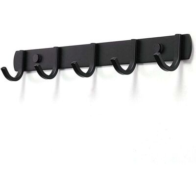 OEM Porte-manteau Mural Design En Acier Inoxydable Robuste Pour Chambre Et Bureau. Noir (5 Crochets) - Publicité OEM Porte-manteau Mural Design En Acier Inoxydable Robuste Pour Chambre Et Bureau. Noir (5 Crochets) - Publicité