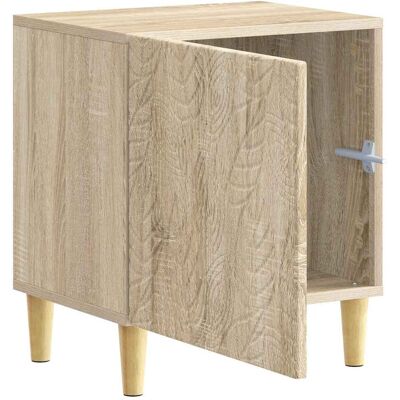 Vidaxl Bedside Table Sonoma Oak 43 X 34.5 X 50 Cm Engineered Wood - Publicité Vidaxl Bedside Table Sonoma Oak 43 X 34.5 X 50 Cm Engineered Wood - Publicité