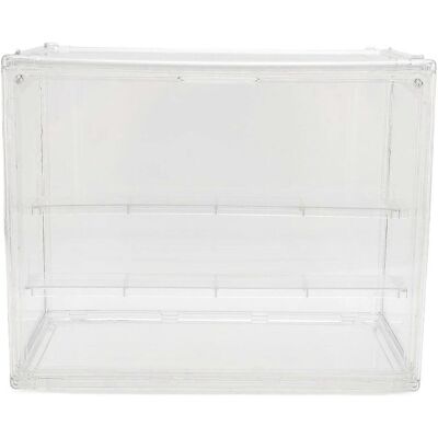 FLAMMKRAFT Vitrine Transparente Pour Figurines Miniatures, Boîte De Présentation Empilable En Pet Avec Porte Magnétique Et Étagère Détachable - Publicité FLAMMKRAFT Vitrine Transparente Pour Figurines Miniatures, Boîte De Présentation Empilable En Pet Avec Porte Magnétique Et Étagère Détachable - Publicité