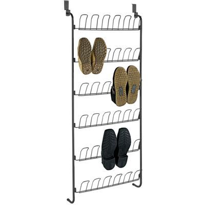 OEM Étagère À Chaussures Suspendue Métal Noir 18 Paires – Dimensions 59 X 151 X 14 Cm – Installation Facile Sans Perçage – Rangement Optimisé - Publicité OEM Étagère À Chaussures Suspendue Métal Noir 18 Paires – Dimensions 59 X 151 X 14 Cm – Installation Facile Sans Perçage – Rangement Optimisé - Publicité