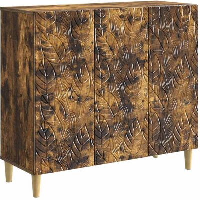 Buffet Chêne Fumé 89 X 34,5 X 80 Cm Bois D'Ingénierie Vidaxl - Publicité Buffet Chêne Fumé 89 X 34,5 X 80 Cm Bois D'Ingénierie Vidaxl - Publicité