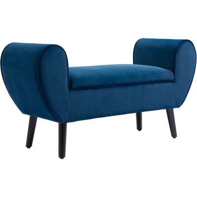 ARRIGONI Banc De Rangement Rembourre En Velours Avec Accoudoirs 118x42x66 Cm - Publicité ARRIGONI Banc De Rangement Rembourre En Velours Avec Accoudoirs 118x42x66 Cm - Publicité