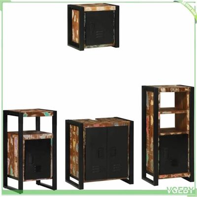OEM Ensemble De Mobilier De Salle De Bain - Faf7291712428098 - Bois De Mangue Massif - Marron - 4 Pcs - Publicité OEM Ensemble De Mobilier De Salle De Bain - Faf7291712428098 - Bois De Mangue Massif - Marron - 4 Pcs - Publicité