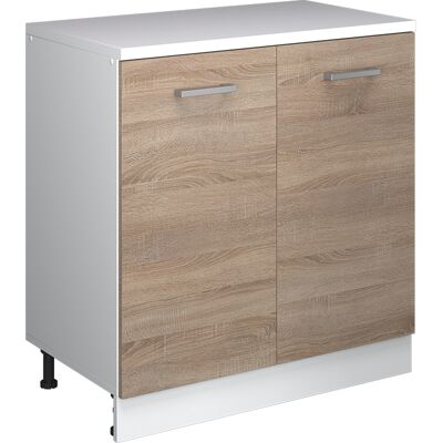 Armoire D'Extension Rion, Sonoma/blanc, 80x46cm Sans Pente Avec 2 Portes, Vicco - Publicité Armoire D'Extension Rion, Sonoma/blanc, 80x46cm Sans Pente Avec 2 Portes, Vicco - Publicité