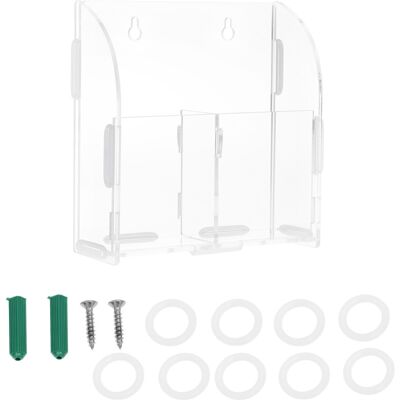 OEM Boîte De Rangement Murale En Acrylique Pour Télécommande Et Autres Objets, Avec 2 Compartiments, Idéale Pour La Maison Ou Le Bureau. Publicité OEM Boîte De Rangement Murale En Acrylique Pour Télécommande Et Autres Objets, Avec 2 Compartiments, Idéale Pour La Maison Ou Le Bureau. Publicité