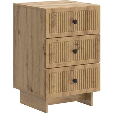 Maison Exclusive - Cabinet De Chevet Avec Tiroir Chêne Artisanal 43 X 41 X 66,5 Cm - Publicité Maison Exclusive - Cabinet De Chevet Avec Tiroir Chêne Artisanal 43 X 41 X 66,5 Cm - Publicité