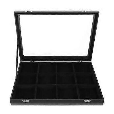 BLYNO Boîte De Rangement Pour Bijoux, Organisateur De Bijoux, Étui De Rangement Pour Peluches Avec Couvercle (noir) - Publicité BLYNO Boîte De Rangement Pour Bijoux, Organisateur De Bijoux, Étui De Rangement Pour Peluches Avec Couvercle (noir) - Publicité