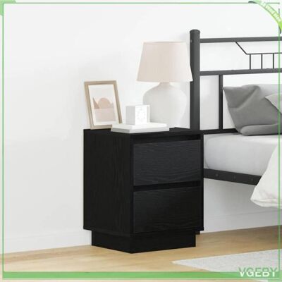 OEM Cabinet De Chevet - Abi - Noir - 2 Pcs - Avec Tiroir - Led Intégrée - Publicité OEM Cabinet De Chevet - Abi - Noir - 2 Pcs - Avec Tiroir - Led Intégrée - Publicité