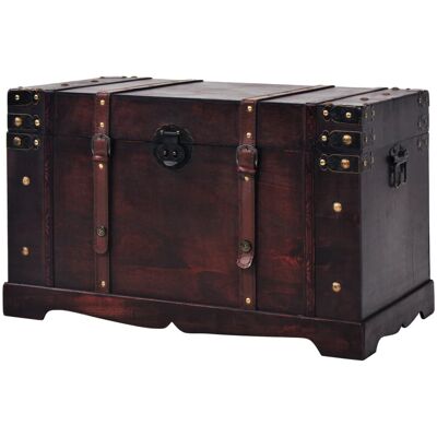 Maison Exclusive - Coffre Vintage De Rangement Bois 66 X 38 X 40 Cm - Publicité Maison Exclusive - Coffre Vintage De Rangement Bois 66 X 38 X 40 Cm - Publicité