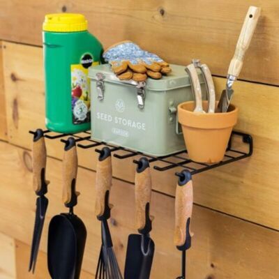 URSUS Organisateur D'Outils De Jardinage, Étagère De Rangement Murale Pour Fournitures De Jardin - Publicité URSUS Organisateur D'Outils De Jardinage, Étagère De Rangement Murale Pour Fournitures De Jardin - Publicité