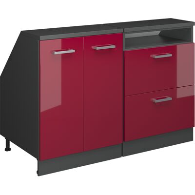 Ensembles De Meuble De Rangement Sous Pente Rion, Rouge Brillant, 120cm Lot De 2 Caissons 60 Cm De Profondeur, Vicco - Publicité Ensembles De Meuble De Rangement Sous Pente Rion, Rouge Brillant, 120cm Lot De 2 Caissons 60 Cm De Profondeur, Vicco - Publicité