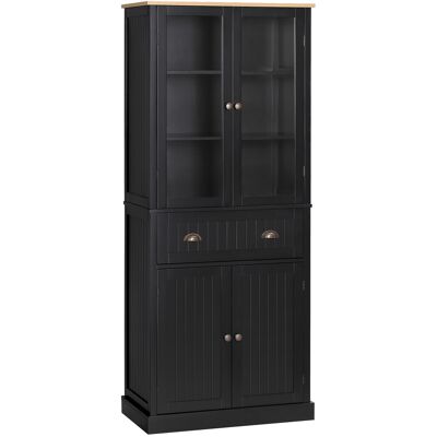 MH Armoire Ziegelbach Cuisine Contemporaine Élégance Rangements Noir Laiton Vieilli 182 Cm - Publicité MH Armoire Ziegelbach Cuisine Contemporaine Élégance Rangements Noir Laiton Vieilli 182 Cm - Publicité