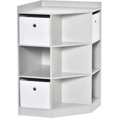 OEM Étagère D'Angle Pour Enfants Avec 3 Boîtes De Rangement, Rangement De Jouets Pour Enfants De 3 À 12 Ans, Grise, 57,4 X 57,4 X 94 Cm - Publicité OEM Étagère D'Angle Pour Enfants Avec 3 Boîtes De Rangement, Rangement De Jouets Pour Enfants De 3 À 12 Ans, Grise, 57,4 X 57,4 X 94 Cm - Publicité