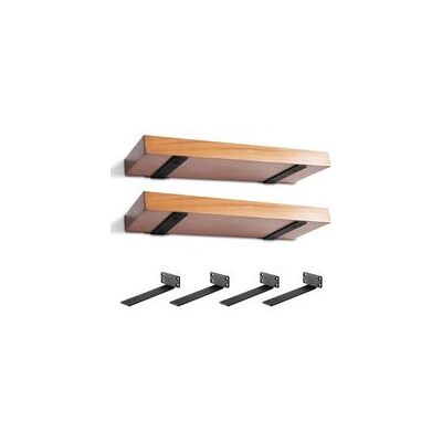 SANS MARQUE Lot De 4 Support Etagere Murale Flottants Robustes De 5 Mm D'Épaisseur, Supports Métalliques Pour Étagères, Support D'Étagère Rustique (longueur : 15 Cm) - Publicité SANS MARQUE Lot De 4 Support Etagere Murale Flottants Robustes De 5 Mm D'Épaisseur, Supports Métalliques Pour Étagères, Support D'Étagère Rustique (longueur : 15 Cm) - Publicité