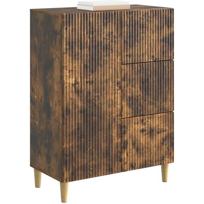 Maison La Vie - Buffet Salon Moderne - Meuble De Rangement - Chêne Fumé 66 X 34,5 X 90 Cm Bois D'Ingénierie Bu3570 - Publicité Maison La Vie - Buffet Salon Moderne - Meuble De Rangement - Chêne Fumé 66 X 34,5 X 90 Cm Bois D'Ingénierie Bu3570 - Publicité