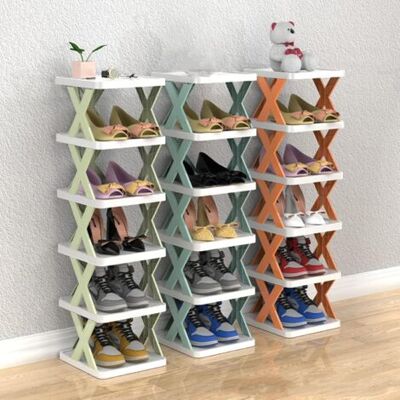 ABYSSE Étagère À Chaussures À 9 Niveaux Pour Placard Étroit, Meuble Gain De Place Pour Chambre, Vestiaire, Couloir, Garage. (bleu Clair) - Publicité ABYSSE Étagère À Chaussures À 9 Niveaux Pour Placard Étroit, Meuble Gain De Place Pour Chambre, Vestiaire, Couloir, Garage. (bleu Clair) - Publicité