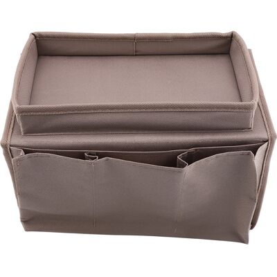MCKENSA Organisateur De Télécommande Tv À Suspendre À L'Accoudoir Du Canapé, Sac De Rangement Avec Porte-gobelet (marron) - Publicité MCKENSA Organisateur De Télécommande Tv À Suspendre À L'Accoudoir Du Canapé, Sac De Rangement Avec Porte-gobelet (marron) - Publicité