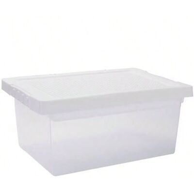JARDIBRIC Boîte De Rangement Polyvalente Avec Couvercle,blanc, 36.5 X 24.5 X 16.5 Cm - Publicité JARDIBRIC Boîte De Rangement Polyvalente Avec Couvercle,blanc, 36.5 X 24.5 X 16.5 Cm - Publicité