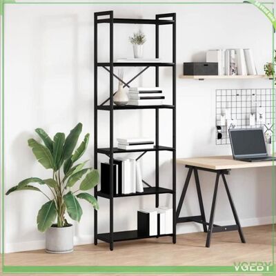 OEM Bibliothèque - Abi - Chêne Noir - Bois D'Ingénierie - 60 X 30 X 188 Cm - Publicité OEM Bibliothèque - Abi - Chêne Noir - Bois D'Ingénierie - 60 X 30 X 188 Cm - Publicité