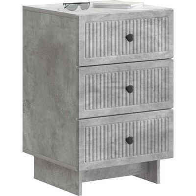 Maison Exclusive - Cabinet De Chevet Avec Tiroir Gris Béton 43 X 41 X 66,5 Cm - Publicité Maison Exclusive - Cabinet De Chevet Avec Tiroir Gris Béton 43 X 41 X 66,5 Cm - Publicité