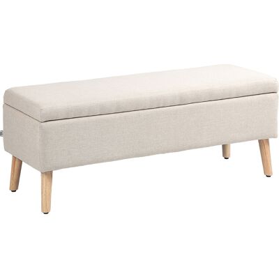 OEM Banc Coffre Rangement Rembourré Aspect Lin Pour Chambre À Coucher, Entrée, Salon, Charge 220 Kg, 110 X 39 X 45 Cm, Beige - Publicité OEM Banc Coffre Rangement Rembourré Aspect Lin Pour Chambre À Coucher, Entrée, Salon, Charge 220 Kg, 110 X 39 X 45 Cm, Beige - Publicité