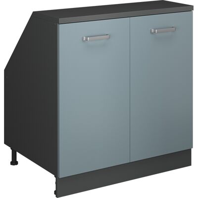 Meuble De Rangement Sous Pente Rion, Bleu-gris, 80x81.6cm 2 Portes, 60 Cm De Profondeur, Vicco - Publicité Meuble De Rangement Sous Pente Rion, Bleu-gris, 80x81.6cm 2 Portes, 60 Cm De Profondeur, Vicco - Publicité