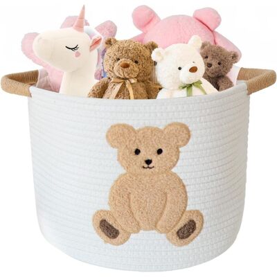 Generic Panier De Rangement Tressé Pour Jouets, Panier À Linge Pour Chambre D'Enfant, Panier À Jouets, Panier Cadeau Vide Pour Enfants, Table À Langer - Publicité Generic Panier De Rangement Tressé Pour Jouets, Panier À Linge Pour Chambre D'Enfant, Panier À Jouets, Panier Cadeau Vide Pour Enfants, Table À Langer - Publicité