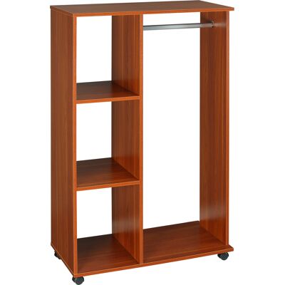 OEM Homcom Armoire Penderie Armoire De Rangement Mobile Panneaux De Particules Coloris Noyer - Publicité OEM Homcom Armoire Penderie Armoire De Rangement Mobile Panneaux De Particules Coloris Noyer - Publicité