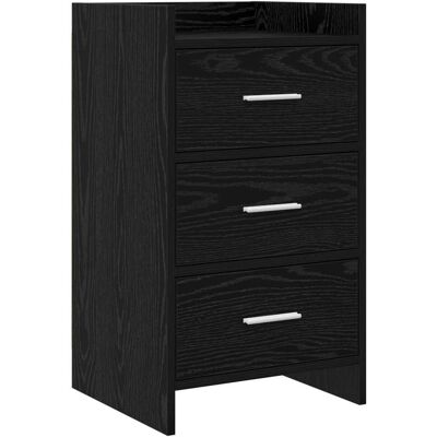 Tables De Chevet Chêne Noir 40 X 36 X 70 Cm Bois D'Ingénierie Vidaxl - Publicité Tables De Chevet Chêne Noir 40 X 36 X 70 Cm Bois D'Ingénierie Vidaxl - Publicité