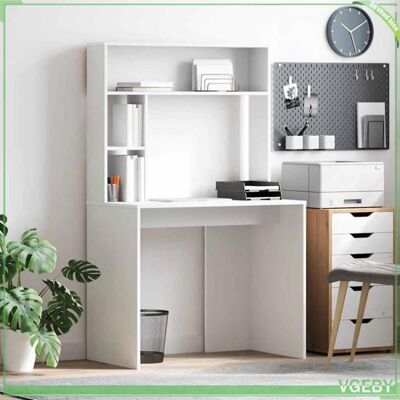 OEM Bureau - Abi - Blanc - Bois D'Ingénierie - 91 X 50 X 149 Cm - 2 Étagères - Publicité OEM Bureau - Abi - Blanc - Bois D'Ingénierie - 91 X 50 X 149 Cm - 2 Étagères - Publicité